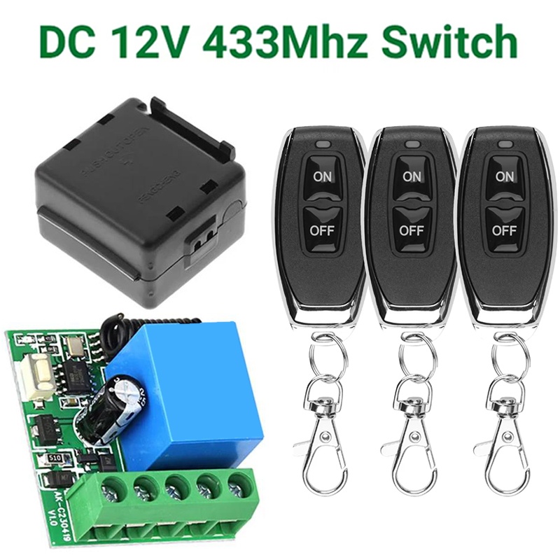 DC12V 433MHz RFワイヤレスリモコン、ワイヤレス - 433Mhz Receiver Module のレビューと価格