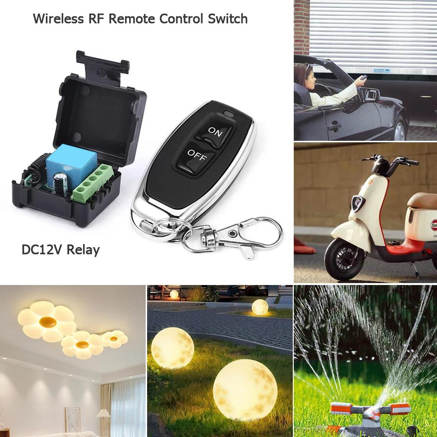 DC12V 433MHz RFワイヤレスリモコン、ワイヤレス - 433Mhz Receiver Module のレビューと価格