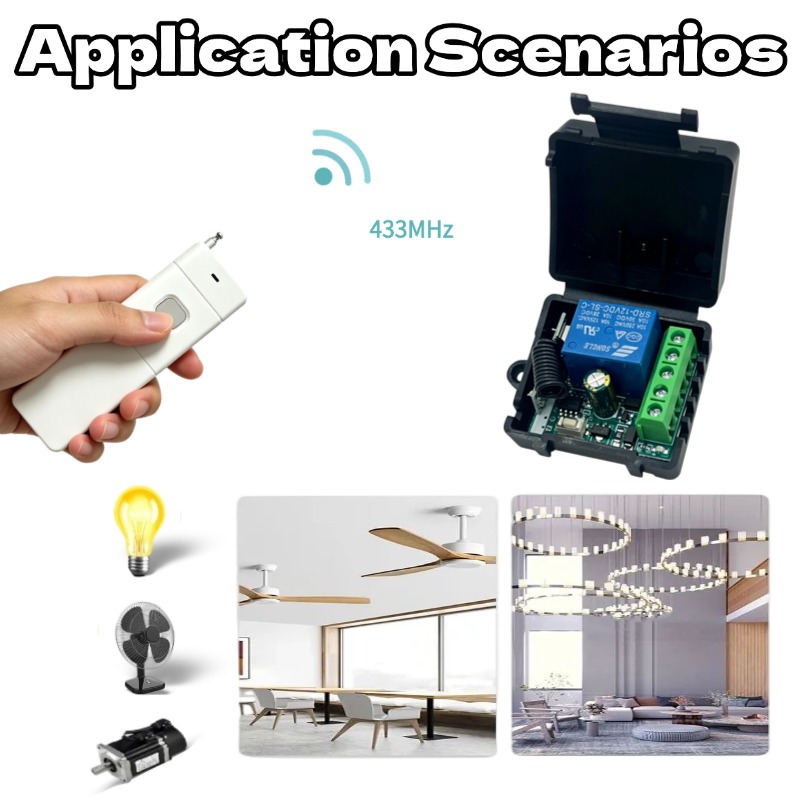 433MHz DC 12V 6V-30V 1CH ユニバーサ - 433Mhz Receiver Module のレビューと価格