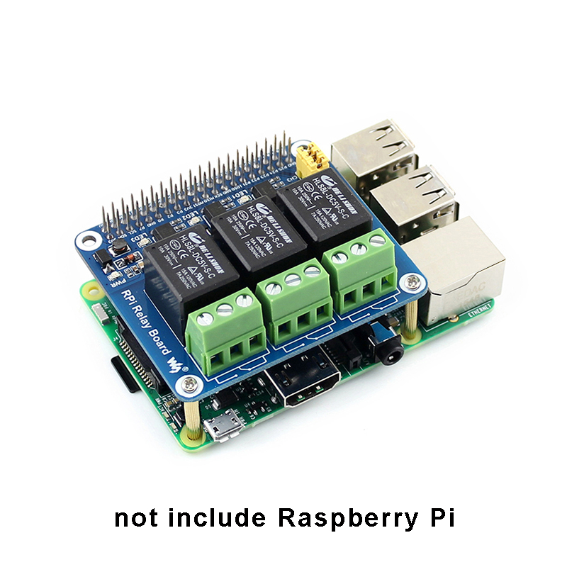 3チャンネルリレー拡張ボードラズベリーパイ4B 3B + 3 - Home Automation Raspberry Pi のレビューと価格